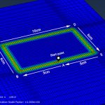 Arc welding in a rectangular path