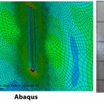 High-velocity impact of titanium projectile on the aluminum plate