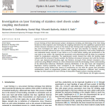 Laser bending process