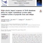 High-velocity impact of titanium projectile on the aluminum plate