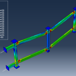 Progressive collapse of a two-storey structure with column removal scenario