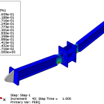 Progressive collapse of joint in the steel moment frame